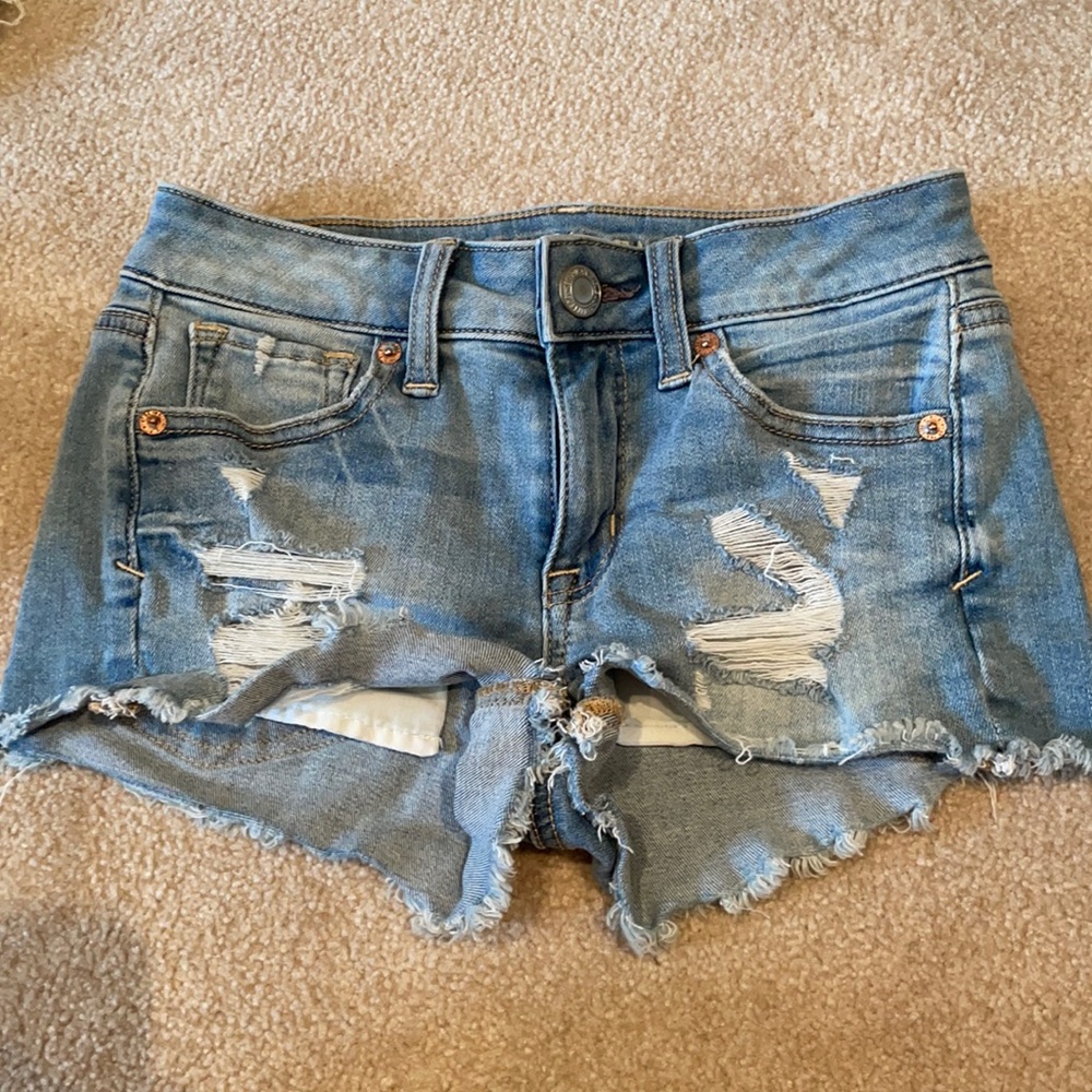 american eagle jean shorts